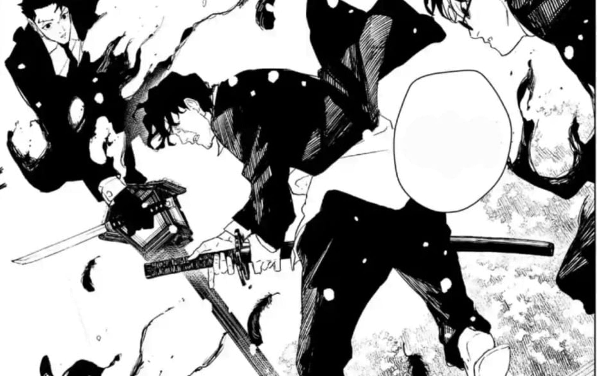 Samura, as seen in the manga (Image via Shueisha)